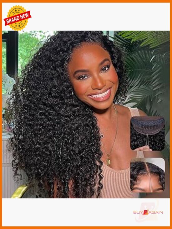 Human Hair Glueless Lace Front Wig 13x6 Drawstring Pre Plucked 180 Density 18 main image 4